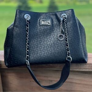Guess Los Angeles Black Chain Shoulder Bag
